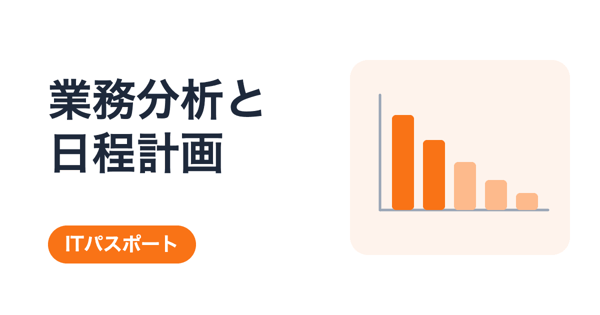 業務分析・日程計画の手法の総まとめ|5キーワードを過去問と具体例で学ぶ【ITパスポート】
